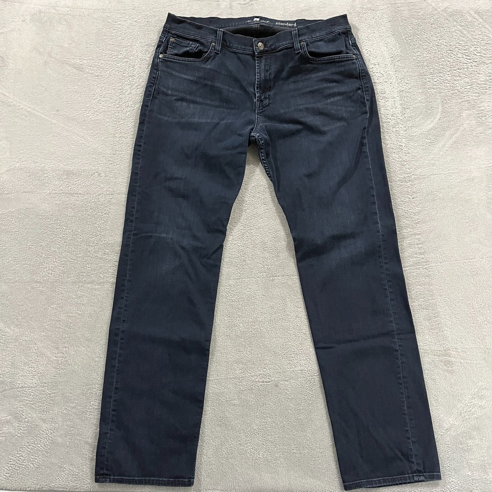 7 Seven For All Mankind Standard Jeans Men 40 (fits 37x33) Blue Straight Leg Y2K